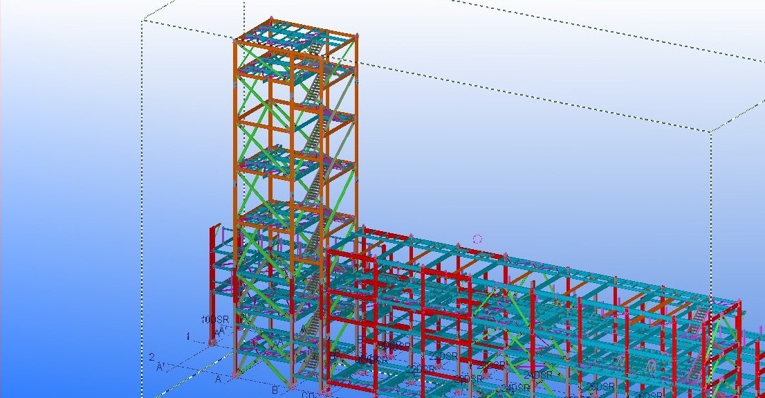 Reliance Jamnagar — Tekla steel detailing model